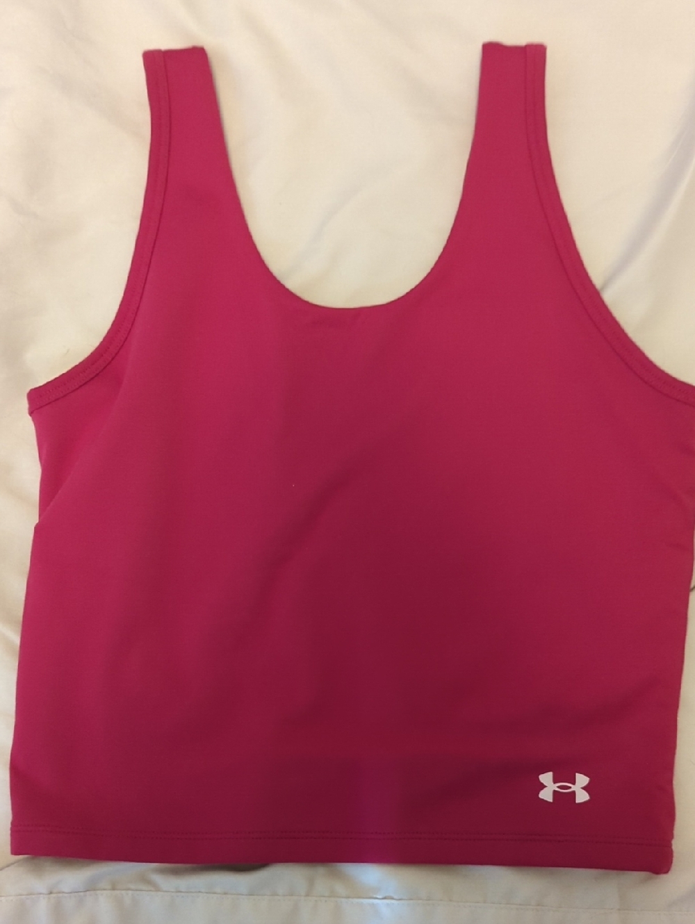 Under Armour Pink Fitted Tank Crop Top